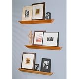 36W Wall Mounted Mantle Picture Ledge in English Oak Finsih by Lewis Hyman