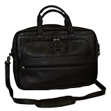 NFL St. Louis Rams Debossed Black Leather Laptop Bag