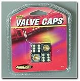 Allison Black Dice Valve Caps
