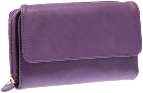 Mundi Big Fat Wallet Organizer Clutch w/ Calc (Purple)