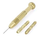 uxcell　スクリュードライバービットハンドル　ねじ回しビットグリップ　1mmビットダイヤ　1個ハンドル　1個ドリルビット　2個コア