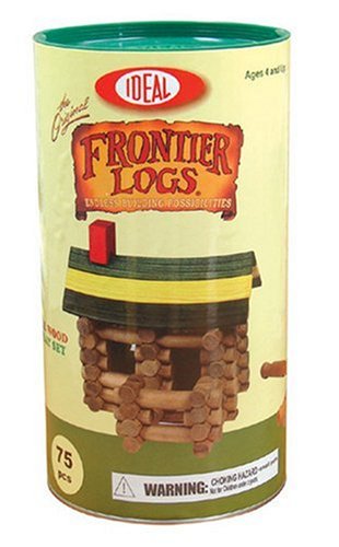 75-Piece Frontier Logs Building Set in Canister