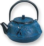 Old Dutch 015BL 20 Oz. Blue Cast Iron Purity Teapot