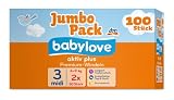 Babylove Jumbopack Premium Windeln midi 4-9kg, 100 Windeln