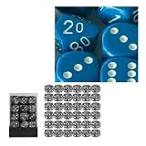 Eigenschaften Chessex 25806 / Chessex 25806 - Würfelset opaque blau/weiß, 36 6-seitige Würfel (12mm)