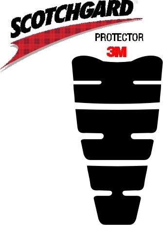3M Lackschutz Folie Tankschutz-Set fuer Motorrad Nr.1 schwarz (160x280mm)