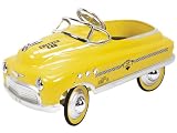 Review syoT Ltd  / 1930s Metal Pedal Car in Yellow with NYC Checker Decals