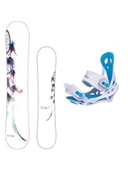 Sports: New 2015 Camp Seven Dreamcatcher Snowboard +Mystic Bindings Womens Snowboard Package (144 cm) - Camp Seven