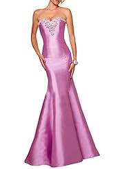 Mermaid Satin Beaded Evening Dress/Pageant Dress 