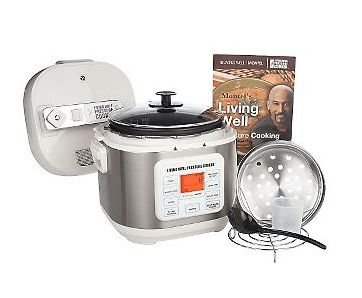 Montel Williams Living Well 5Qt. Pressure Cooker w/ Cookbook