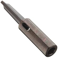 Chicago Latrobe 100E High-Speed Steel Extension Socket For Morse Taper Shank Tool, Uncoated (Bright) Finish, MT2 Inside to MT2 Outside, Overall Length 6-13/16"