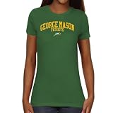 NCAA George Mason Patriots Ladies Team Arch Slim Fit T-Shirt - Green