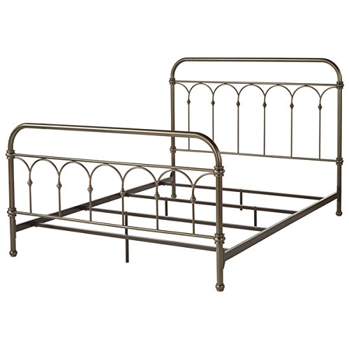 Vintage Metal Bed Frame Antique Rustic Dark Bronze Cast Knot Headboard Footboard Retro Country