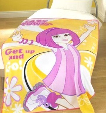 Lazy Town Stephanie Kids Fleece Blanket Disney / Tv Character Large Blanket - Linenstowels2011