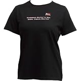 Ladie's T-Shirt - Battle is Won Slogan - Pink on Black
