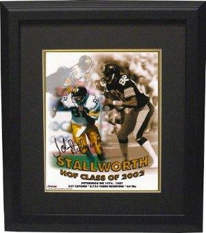 John Stallworth signed Pittsburgh Steelers 8x10 Photo Custom Framed Collage - Framed NFL Photos, Plaques and Collages