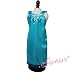 Turquoise Gown with Sequin Trim. Fits 18 Dolls like American Girl®