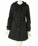 Kenneth Cole Single Breast Hooded Coat