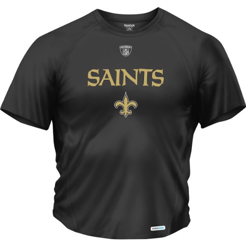 Reebok New Orleans Saints Sideline Authentic Speedwick T-Shirt Extra Large