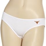 NCAA Texas Longhorns Ladies White Bikini Cut Panties (1)