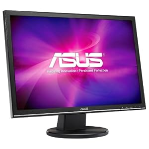 Asus 90LM60101500001C- 55,8 cm (22 Zoll) Widescreen TFT Monitor DVI-D, VGA (Kontrastverhältnis 8000:1, Reaktionszeit 5ms) schwarz