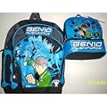 Ben 10 Alien Force 16" Backpack Black & Blue Lunchbox