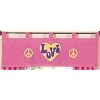 Groovy Pink Peace Sign Window Valance by JoJo Designs