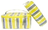 Kate Spade Lawnchair Yellow Stripe Large Colin Cosmetic Case