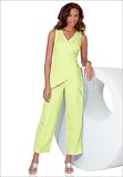 Linen-Blend Tunic and Capri Set