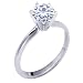 Stunning! Women's 14k White-gold 6.00mm (3/4 CT) Moissanite Solitaire Engagement Ring by Vicky K Designs