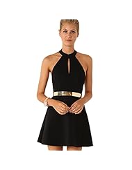 Halter Above the Knee Backless Shift Polyester Club Dress/Evening Dress/Homecoming Dress/Prom Dress/Party Dress/Mini Dress 