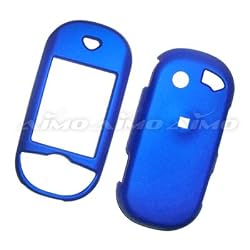 Pantech Matrix Pro C820 AT&T Rubberized Snap On Protector Hard Case Rubber Feel Cover Blue