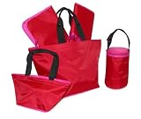 Cayenne Berry Diaper Tote - Five Piece Set