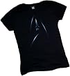Star Trek Movie - Delta Shield Crop Sleeve Fitted Juniors T-Shirt