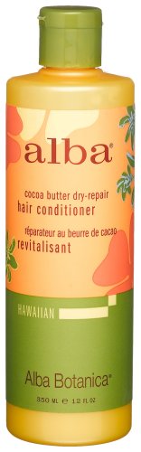 Alba Botanica Cocoa Butter Dry,repair Hair Conditioner, 12 -Ounce Bottle (Pack of 2)