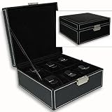 Uhrenbox Uhrenschatulle - Aufbewahrung f�r 6 Uhren