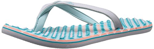 adidas Performance Women's Eezay Dots W Athletic Sandal,Light Solid Grey/Clear Green/Sun Glow Yellow,9 M US