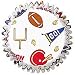 Wilton American Football Muffin Bun Cases