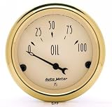 Auto Meter | 1528 2 1/16 Golden Oldies - Oil Pressure Gauge - 0-100 PSI