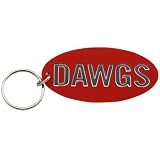 Georgia Bulldogs Red Team Oval Keychain