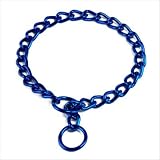 Platinum Pets Sapphire Blue, choke chain - dog training collar (3mm medium, 18)