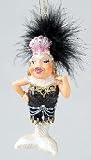 December Diamonds Caribbean Drag Queen Christmas Ornament