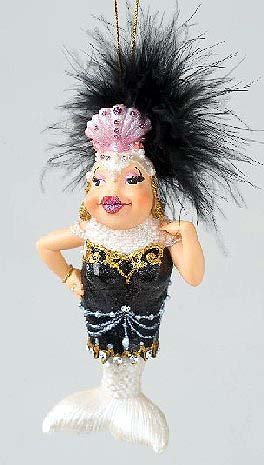 December Diamonds Caribbean Drag Queen Christmas Ornament