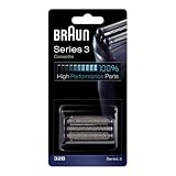 Genuine BRAUN SERIES 3 320 330 340 380 & 390 Mens Replacement Black Shaver FOIL CUTTER HEAD CASSETTE PACK