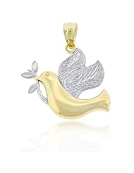 Gold Peace Dove Charm, 10k