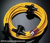 50' 12/3 STW Pro Cap Multi Outlet Extension Cord Yellow