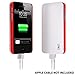 uNu Ecopak iPhone 5 Battery Case - Protective Snap-on Case and Detachable External Battery (White/Red, 2500mah, Fits All Version of iPhone 5)
