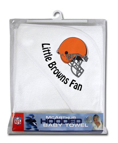 Cleveland Browns Hooded Baby Towel (White)