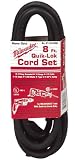 Extension Cords: Milwaukee 48-76-4008 Quik-Lok 8-Foot 3 Wire Grounded Cord