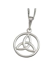 Celtic Trinity Knot in Circle Pendant on a chain